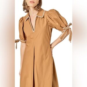 NWT English Factory Tan Midi Dress from Nordstrom size M